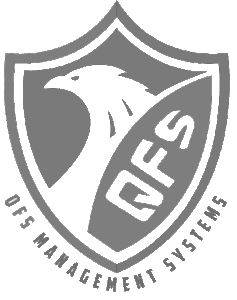Logo gris de QFS | Alianza estratégica